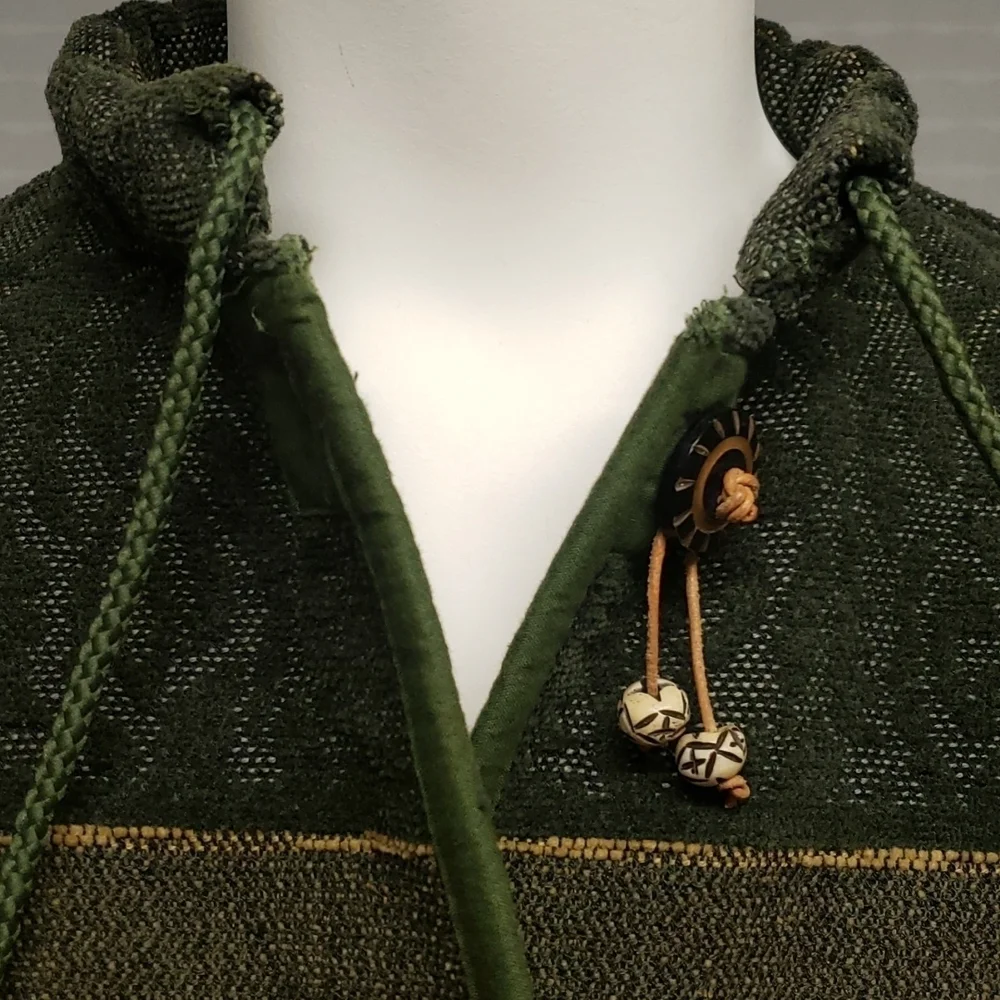 Vintage Dark Floral Jacket Size S Buttons Tapestry Forest Fairy Goblincore Boho - Picture 4 of 11